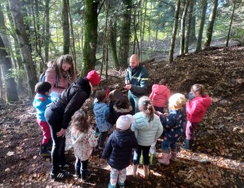 Sortie dans la forêt pédagogique